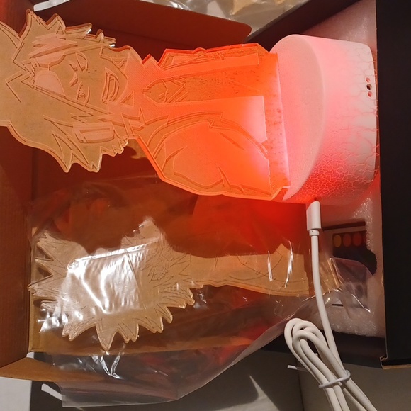 3D Anime Lamp Figure Light Remote Control Multiple Colors - Picture 7 of 12